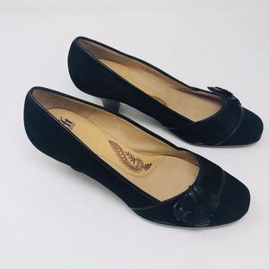 Sofft 8.5 M Black Suede Leather Heels
